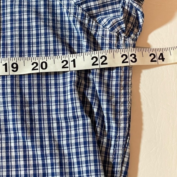 Timberland Long Sleeve Button Down Shirt Blue/White Gingham Check Size Medium - Picture 4 of 9